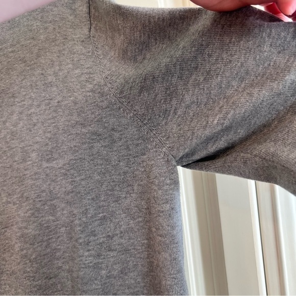 Joseph A. Bank Pima Cotton Quarter Zip Business Casual Sweater, Gray, Medium - Picture 6 of 11